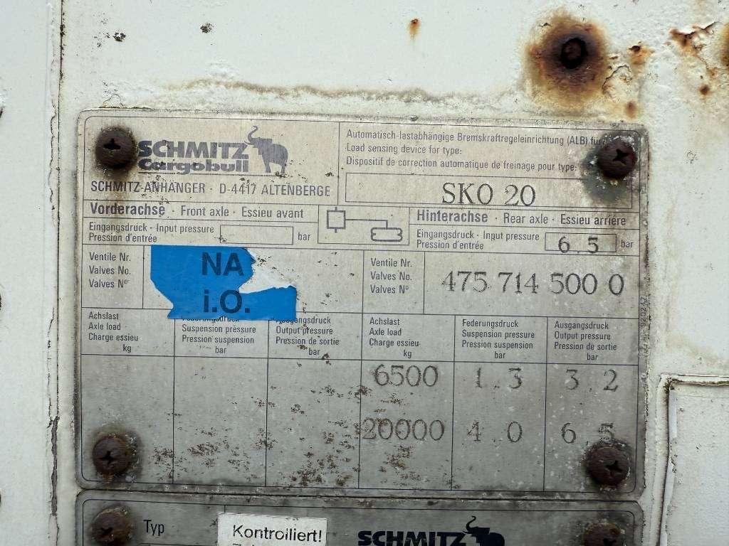 Schmitz Cargobull SKO 20 - Automatic Greasing / Forced Steering Foto 21