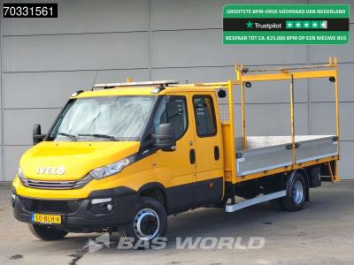 Iveco Daily 70C18 7 Tons Euro6 Automaat Dubbel Cabine Open Laadbak Pritsche Infra Werkverkeer Doka Mixto vendida por BAS World B.V.