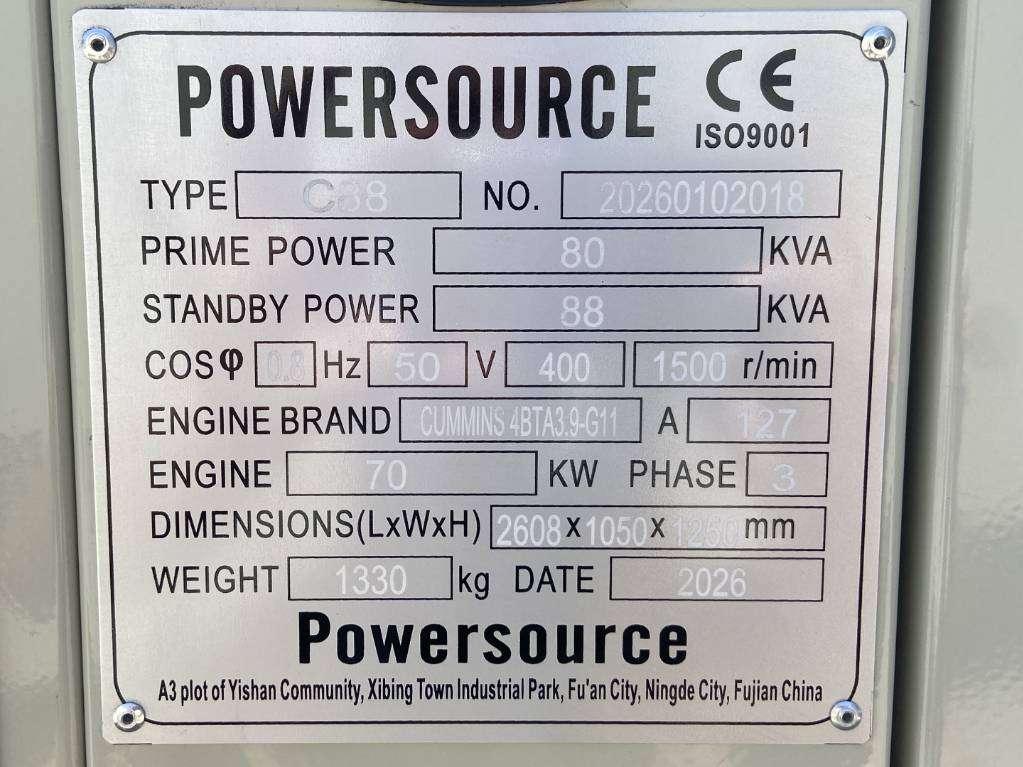 Cummins 4BTA3.9-G11 - 88 kVA Generator - DPX-19834 Foto 6