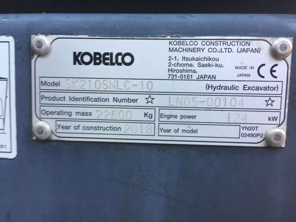Kobelco SK210SNLC-10 Foto 2