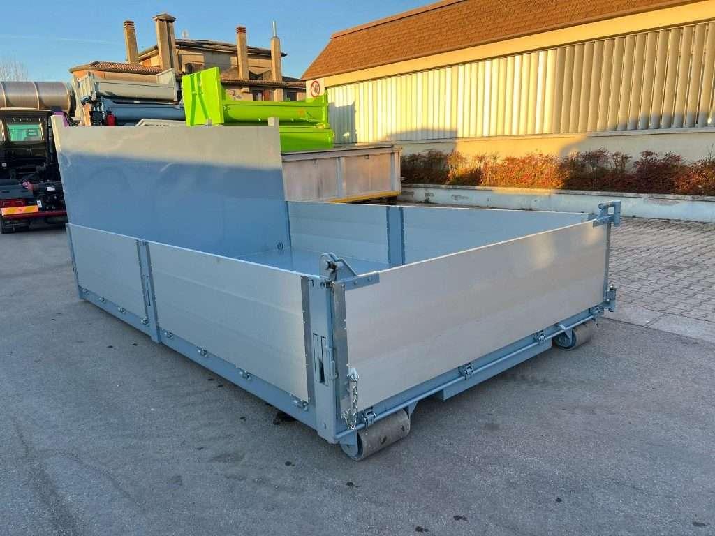 CONTAINER SCARRABILE NUOVO A PIANALE CON SPONDE Foto 4