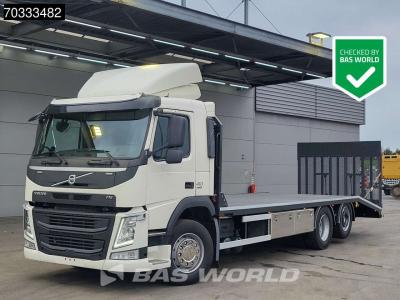 Volvo FM 410 FM 6X2 Machine transporter Hydraulic ramp Winch Lift+Steering Axle Euro 6 vendida por BAS World B.V.