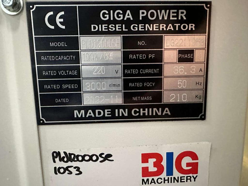 Giga Power PLD12000SE 10KVA silent set Foto 13