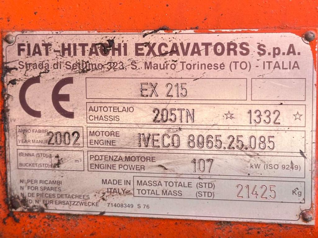 Fiat Hitachi EX215 Foto 5