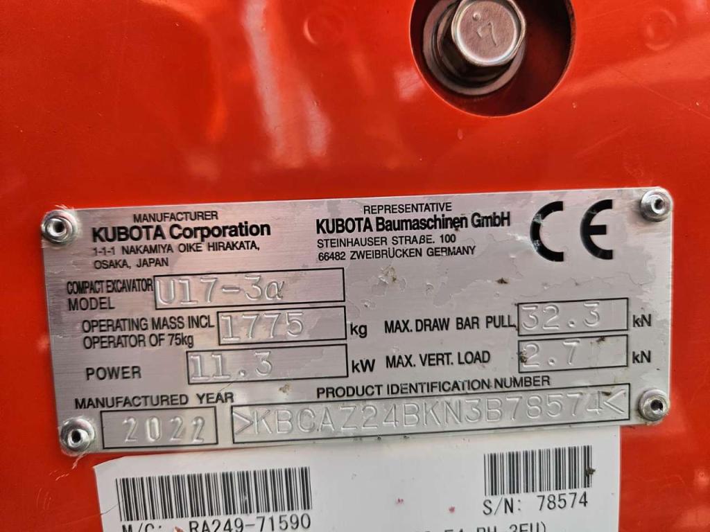 Kubota u17-3 Foto 21