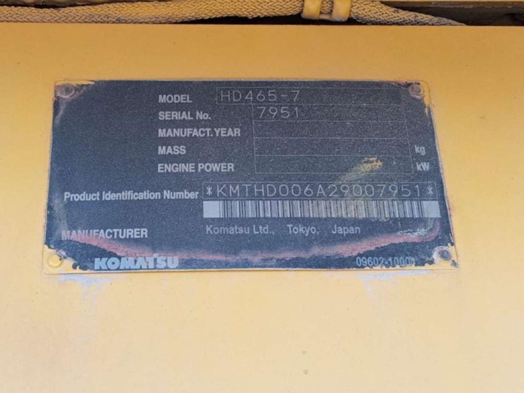 Komatsu HD465-7 Foto 15