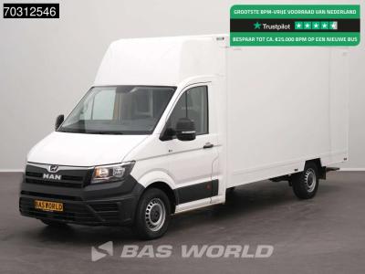 Man TGE 3.100 433cm Bakwagen Achterdeuren Zijdeur Camera Euro6 Meubelbak Koffer Verkoopwagen Pakketwage vendida por BAS World B.V.
