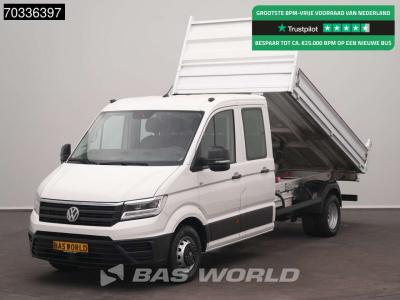 Volkswagen Crafter 177pk Kipper Dubbele Cabine Dubbellucht Airco Navi 3,5t Trekhaak Euro6 Kieper Benne Tipper vendida por BAS World B.V.