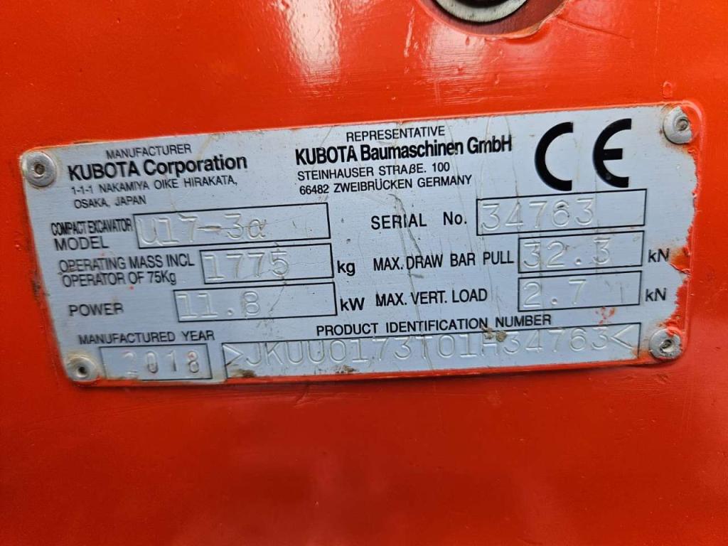 Kubota U17-3A Foto 22