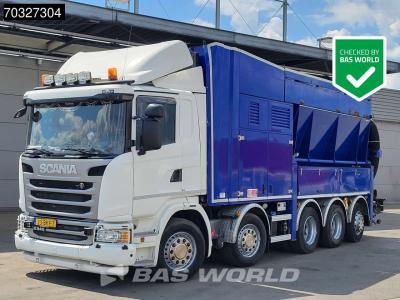 Scania G490 G 10X4 NL-truck LONGO Suction excavator Saugbagger Turbine Hydraulic arm Euro 6 vendida por BAS World B.V.