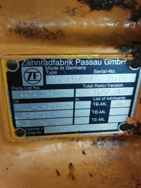 Eje delantero para ZF MT-3105/LKV Foto 6
