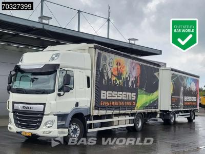 Daf CF 340 CF 4X2 NL Curtainsides Combi APK  2x 2500kg Ladebordwand ACC Euro 6 vendida por BAS World B.V.