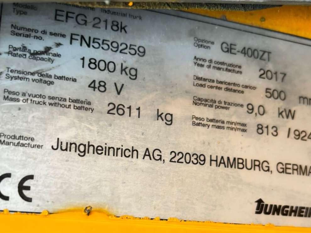 Jungheinrich EFG 218k Foto 8