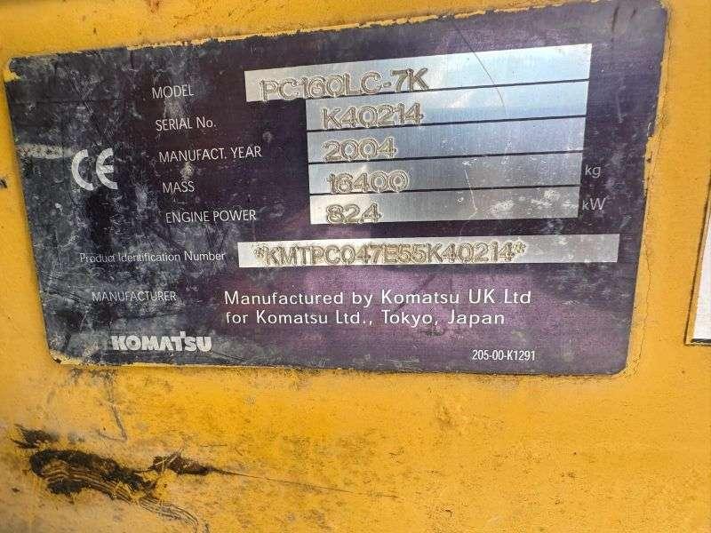 Komatsu PC160LC-7K Foto 8