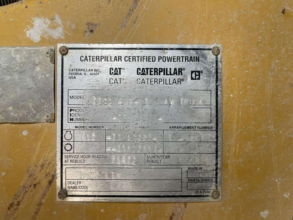Caterpillar 773B Foto 24