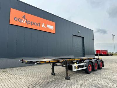 Burg Trailer Service 20FT ADR-Chassis, empty weight: 3.690kg, SAF INTRADISC, 2x Liftaxle, NL-chassis, APL/ADR: 05/2025 vendida por Equipped4U B.V.