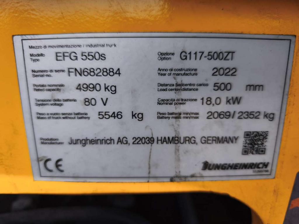Jungheinrich EFG550S Foto 8