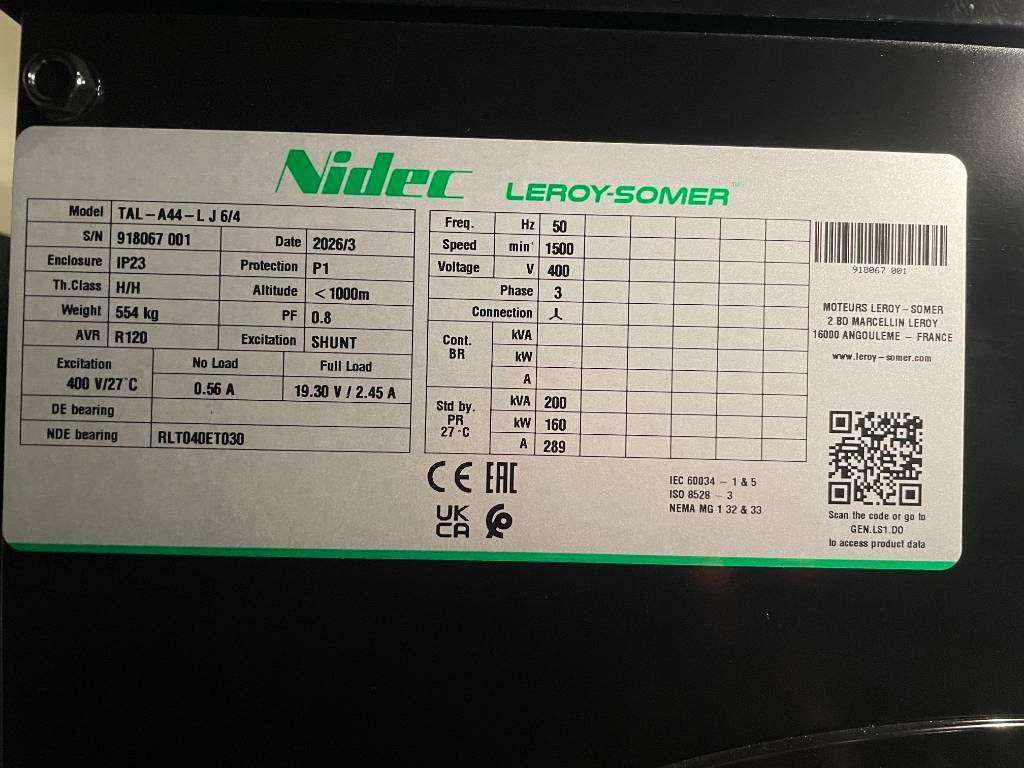 Cummins 6CTA8.3-G1 - 200 kVA Generator - DPX-19839 Foto 16