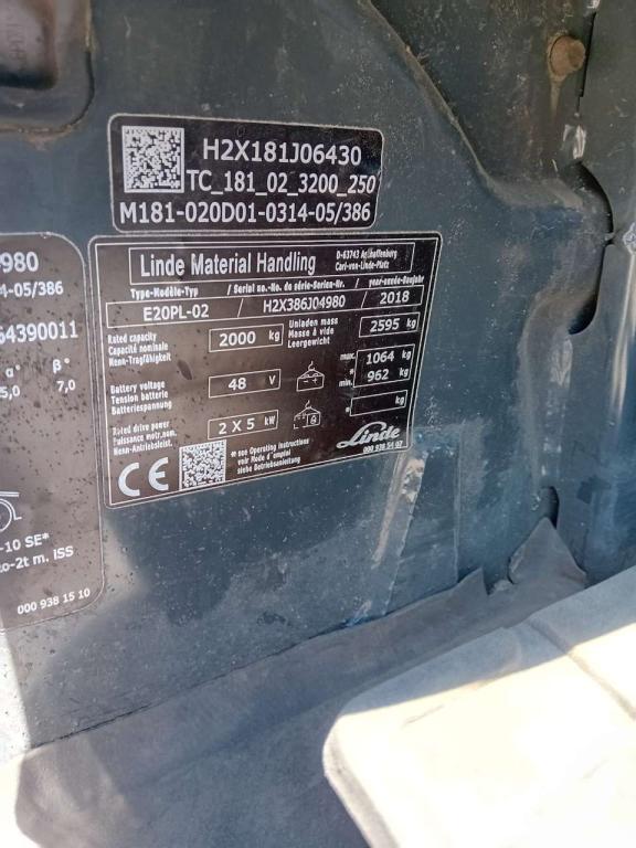 Linde E20PL-02 Foto 5