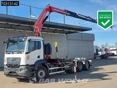 Man TGS 35.480 TGS 8X4 NEW! FASSI F275A Crane + HYVA 26-60 Hooklift Euro 6 vendida por BAS World B.V.