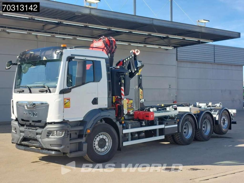Man TGS 35.480 TGS 8X4 NEW! FASSI F275A Crane + HYVA 26-60 Hooklift Euro 6 Foto 15