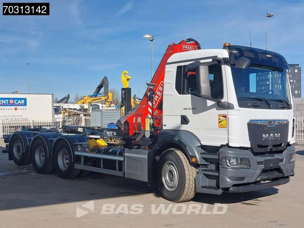 Man TGS 35.480 TGS 8X4 NEW! FASSI F275A Crane + HYVA 26-60 Hooklift Euro 6 Foto 17