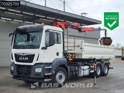 Man TGS 26.420 TGS 6X4 FASSI F165AZ.0.22 E-ACTIVE crane 2-way tipper Automatic Euro 6 vendida por BAS World B.V.