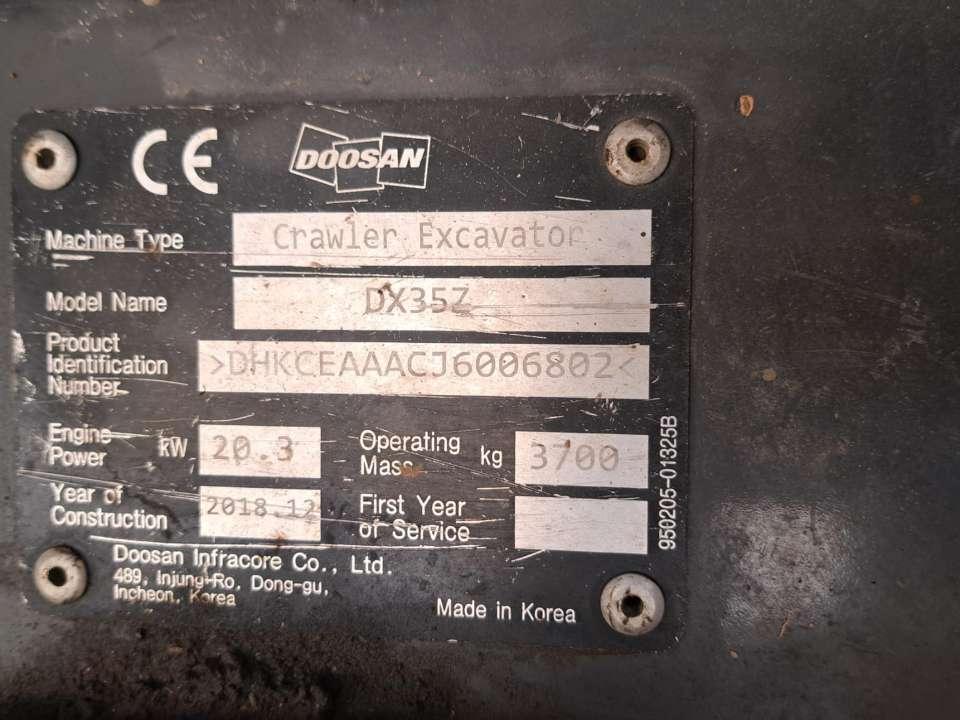 Doosan DX35Z Foto 8