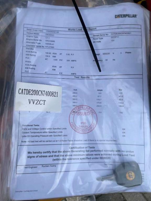 Caterpillar DE200GC - 200 kVA Stand-by Generator - DPX-18211 Foto 22