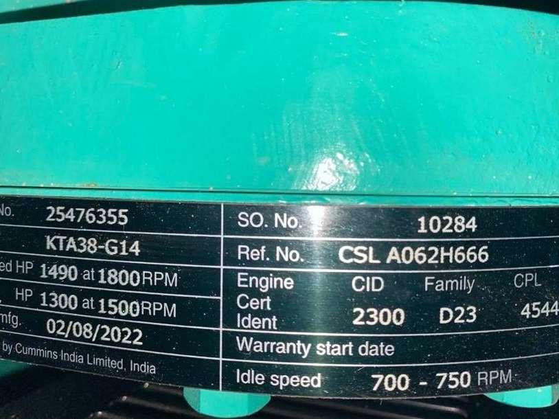 Cummins C1100D5B - 1.100 kVA Open Generator - DPX-18531-O Foto 12
