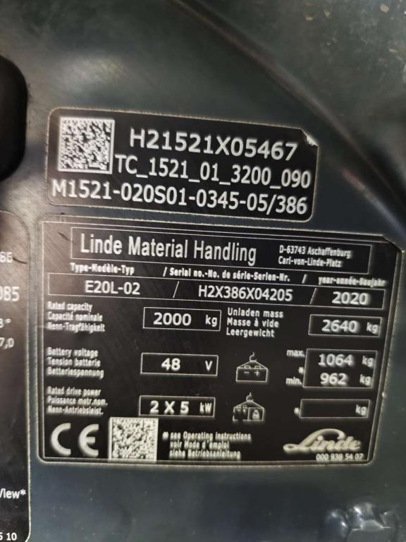 Linde E20L-02 Foto 6