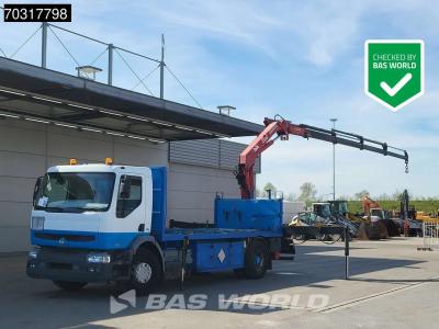 Renault Premium 370 4X2 HMF 1560 K4 Kran Crane Manual ADR Big-Axle Steelsuspension Euro 3 vendida por BAS World B.V.