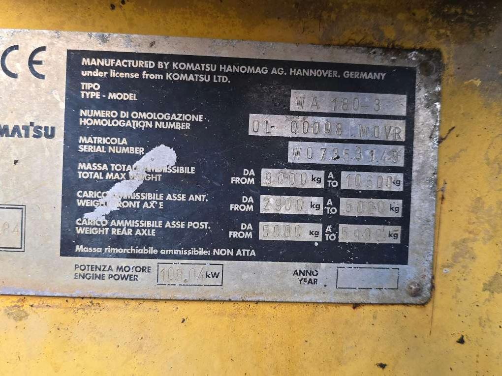 Komatsu WA 180-3 Foto 7