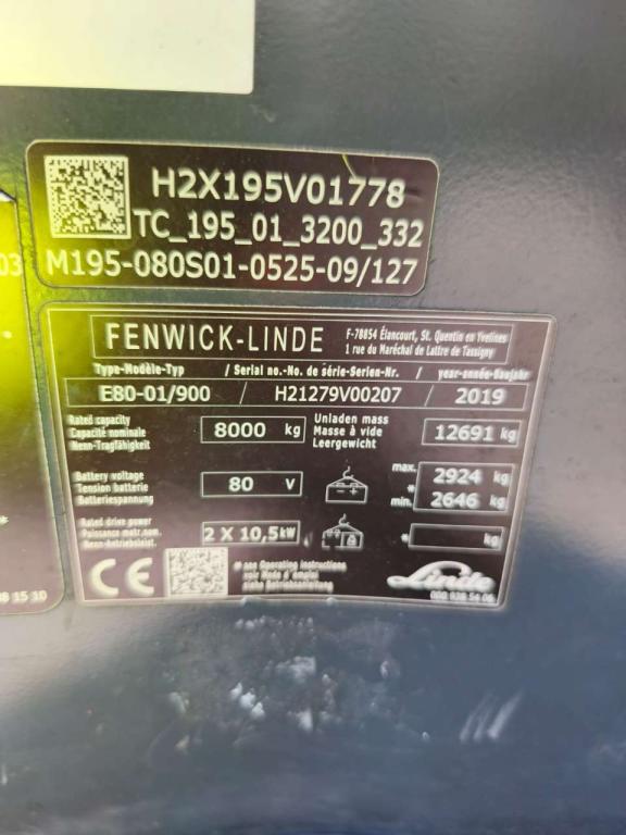 Linde E80-01/900 Foto 7