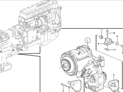 Volvo hydraulic transmission for Volvo L180F and L150F Foto 1