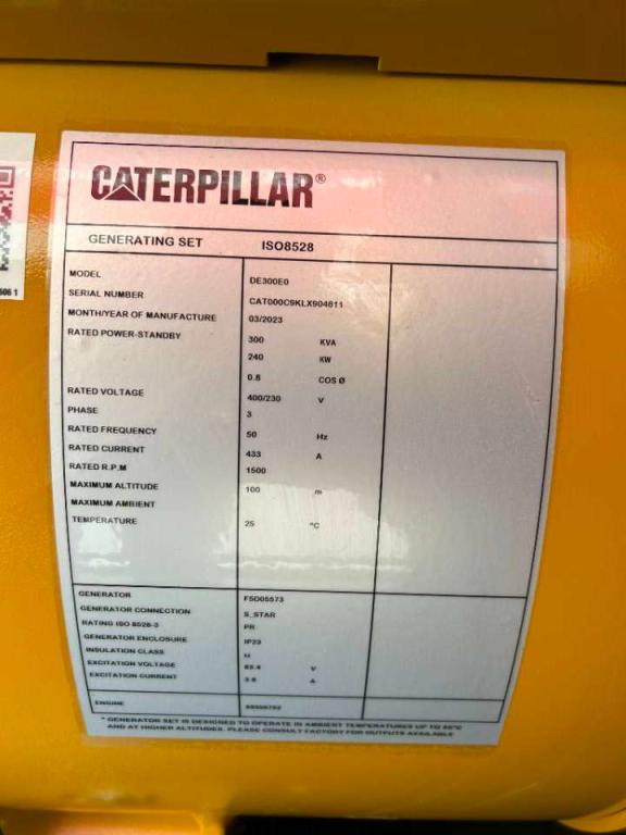 Caterpillar DE300E0 - C9 - 300 kVA Generator - DPX-18021 Foto 6