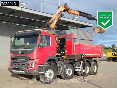Volvo FMX 410 8X4 Atlas 165.2E- A2 Crane 10m3 2-way tipper Steel Suspension Big-Axle Euro 6 vendida por BAS World B.V.