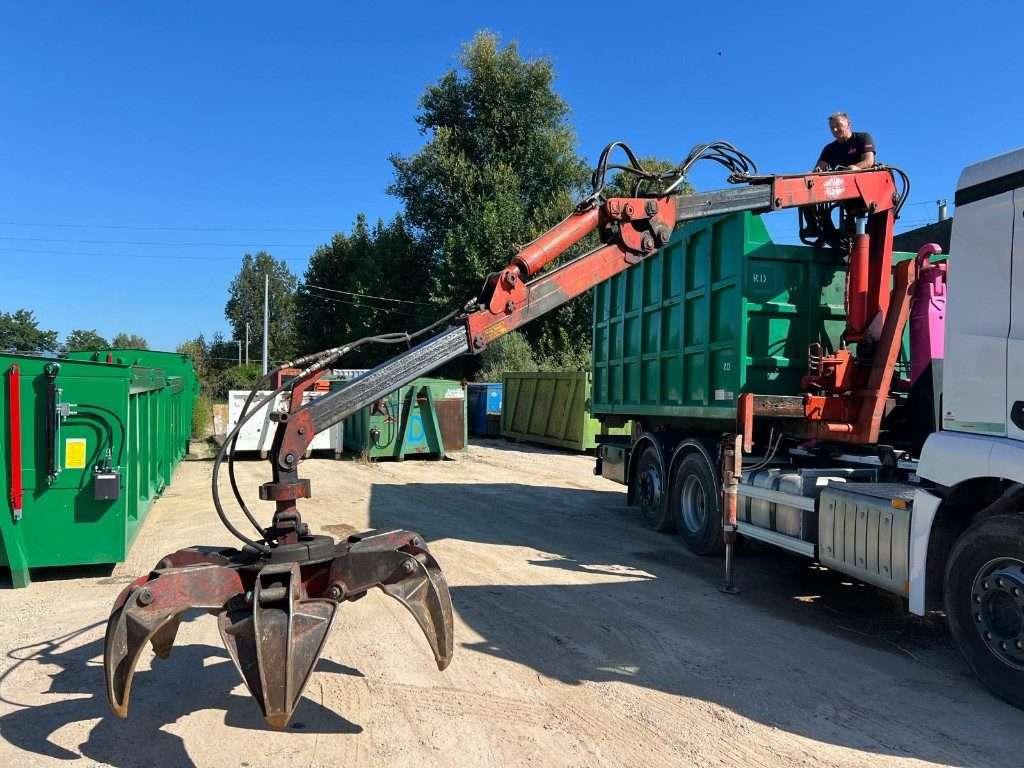 CONTAINER SCARRABILE USATO A CIELO APERTO CON GRU Foto 9