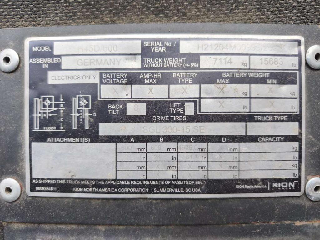 Linde H45D-01/600 Foto 8
