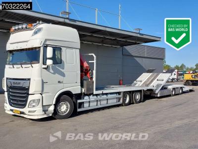 Daf XF 530 XF 6X2 NL-Combi HMF 1120 K-RC Kran Crane Transporter Lift-Axle ACC Euro 6 vendida por BAS World B.V.