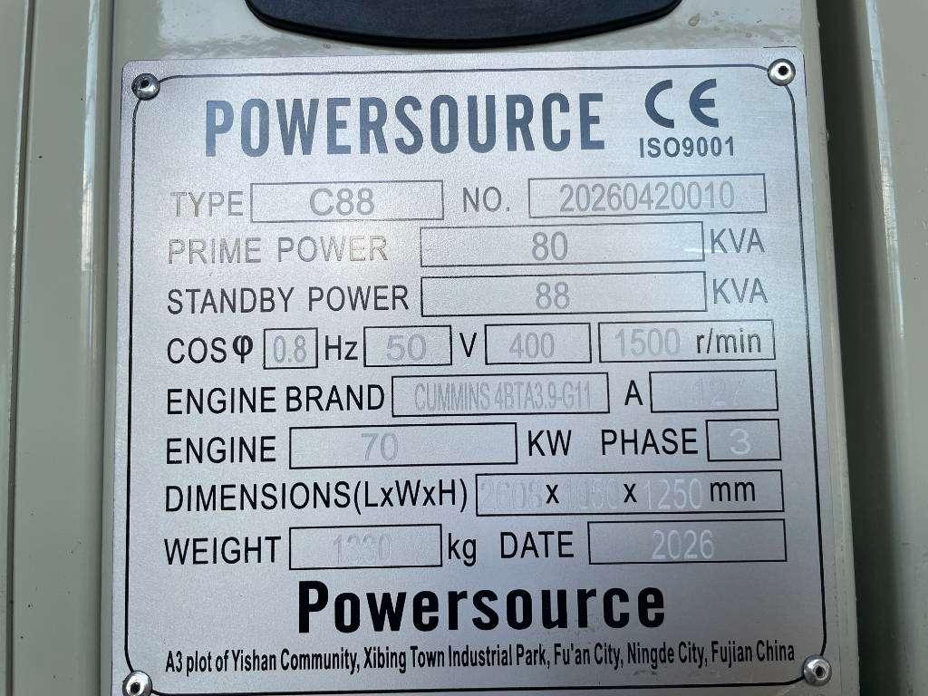 Cummins 4BTA3.9-G11 - 88 kVA Generator - DPX-19834 Foto 6