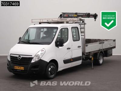 Opel Movano 145PK Kraanwagen Hiab T-CLX 023 B-3 Dubbellucht Open Laadbak 3,5t Trekhaak Airco Cruise Euro vendida por BAS World B.V.