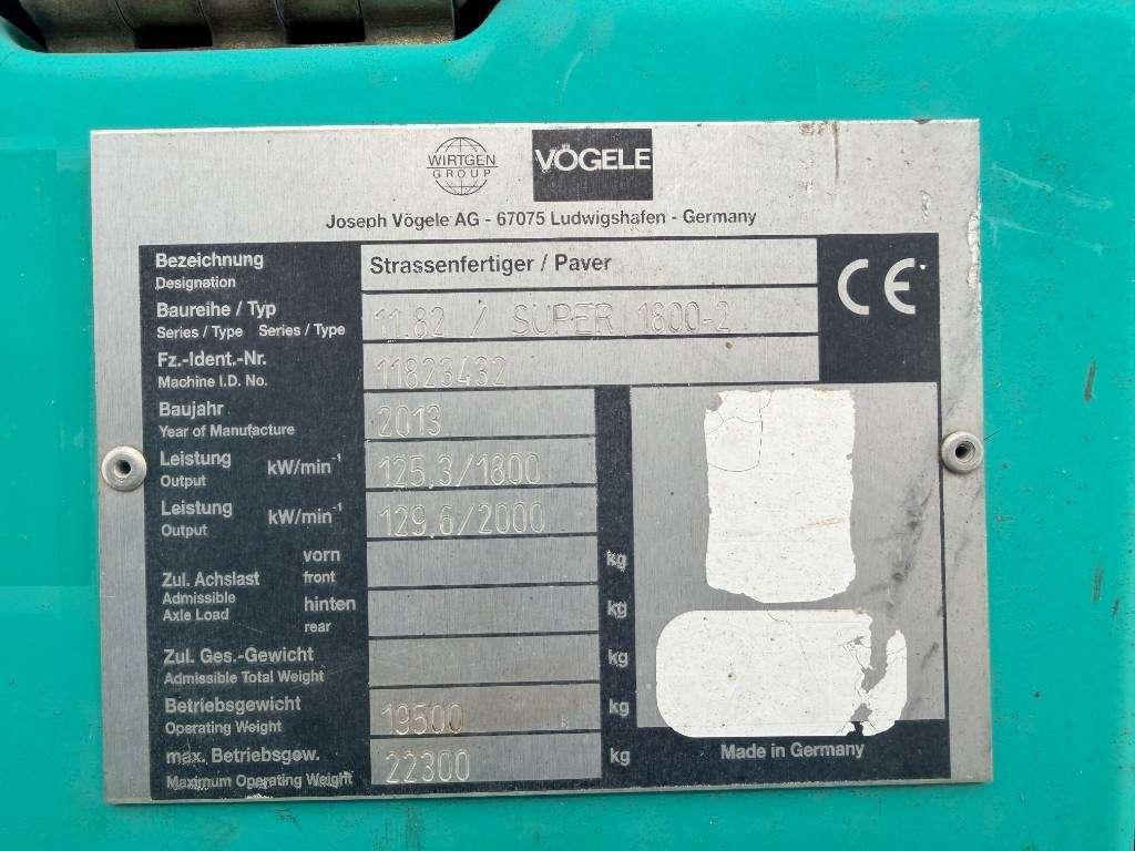 Vogele SUPER 1800-2 Foto 6