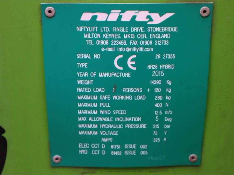 Niftylift HR28 HYBRID Foto 7
