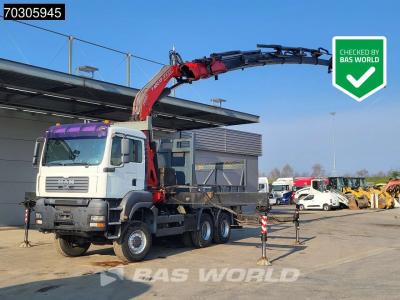 Man TGA 33.350 TGA 6X6 Fassi F600 6+6 Extensions Fly-Jib Manual Full Steel vendida por BAS World B.V.
