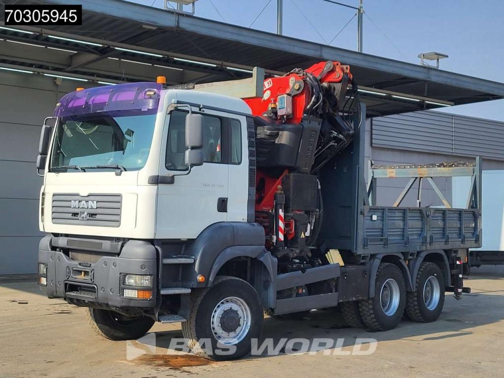 Man TGA 33.350 TGA 6X6 Fassi F600 6+6 Extensions Fly-Jib Manual Full Steel Foto 10