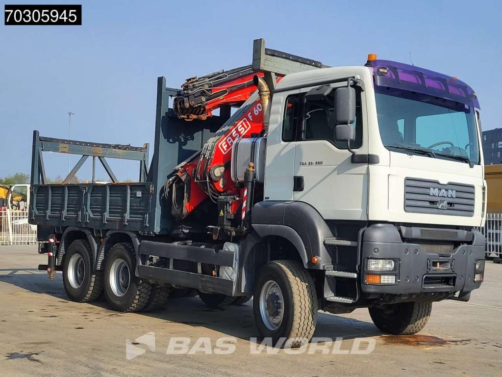 Man TGA 33.350 TGA 6X6 Fassi F600 6+6 Extensions Fly-Jib Manual Full Steel Foto 12