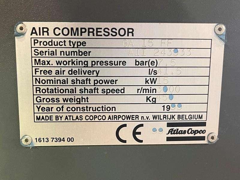 Atlas Copco GA 15 FF Foto 2