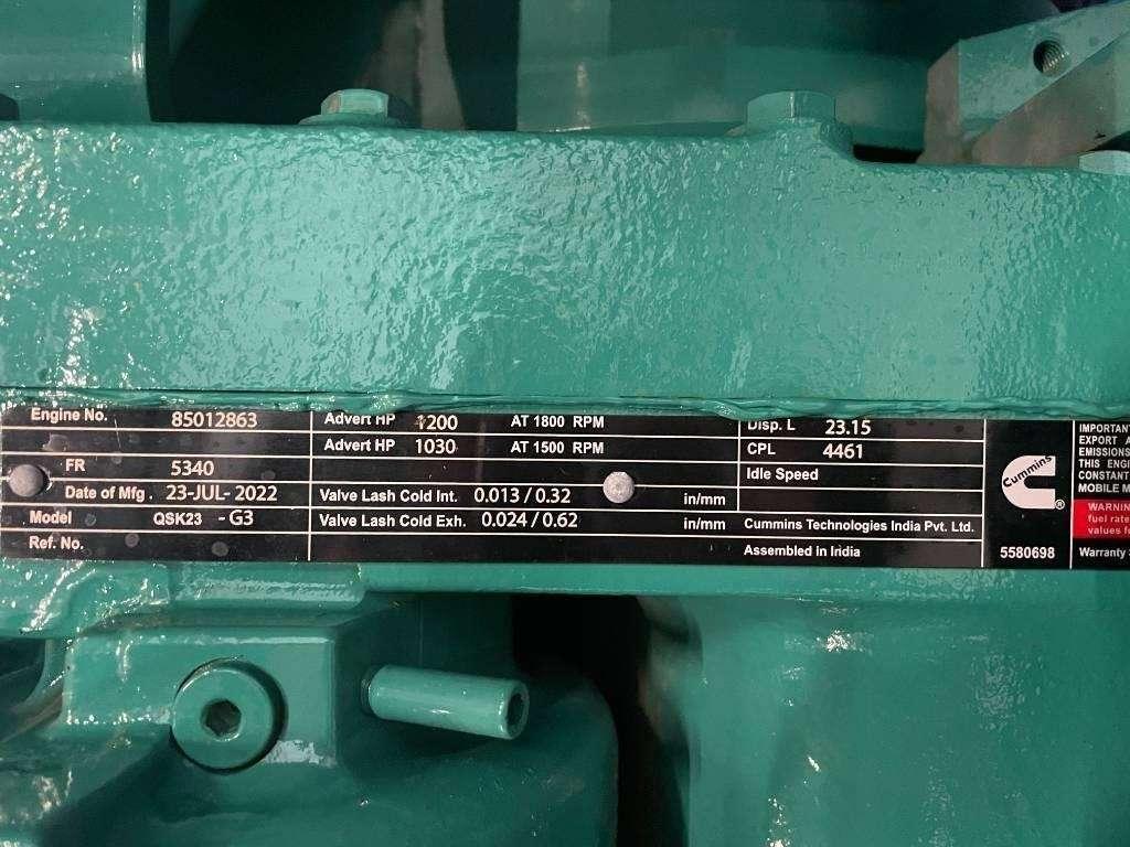 Cummins C900D5 - 900 kVA Surplus Genset - DPX-18527-O Foto 8