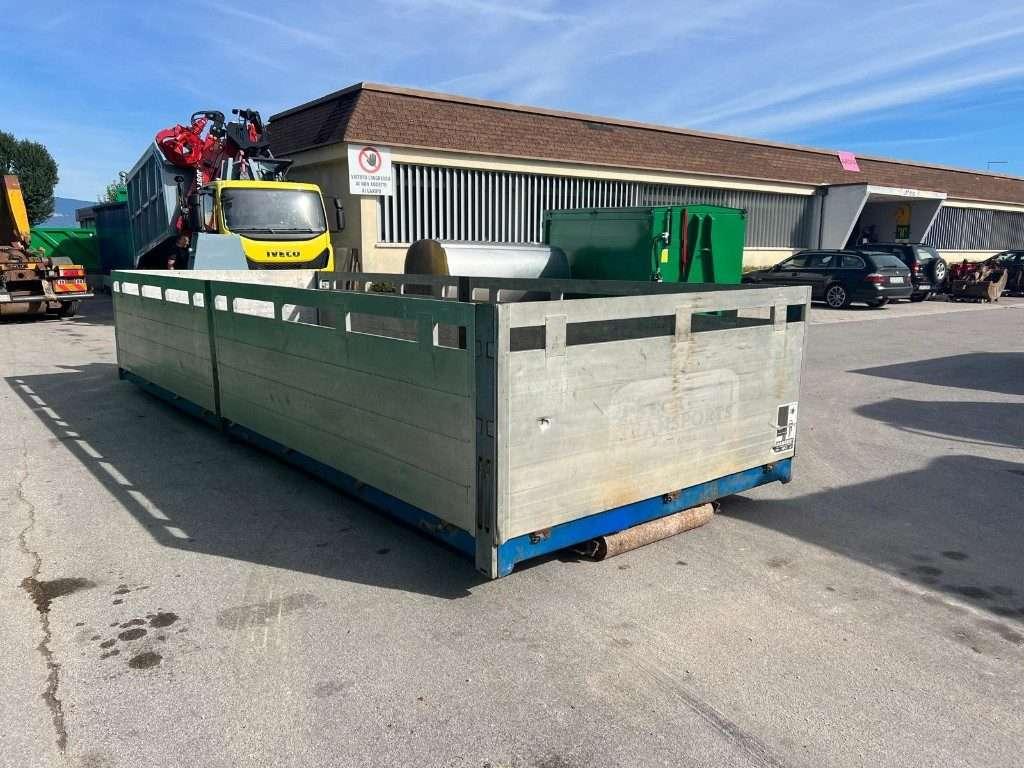 CONTAINER SCARRABILE USATO A PIANALE CON SPONDE Foto 3